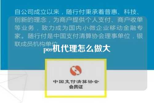 pos机代理如何成长（pos机代理如何成长为大客户）