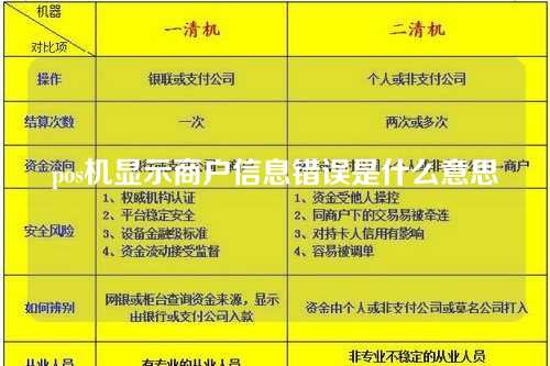 pos机显示商户信息错误是什么意思（pos机显示商户状态异常是什么情况）