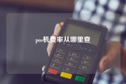 pos机费率从哪里查（pos机费率从哪里查询）