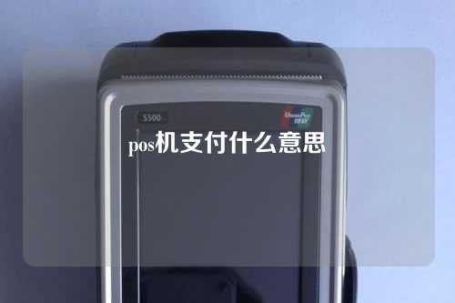 pos机支付什么意思（pos机支付什么意思啊）